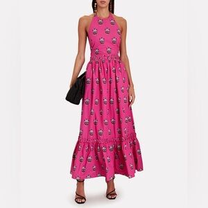 RHODE Salena Dress- Marigold Flower Hot Pink XS NWT